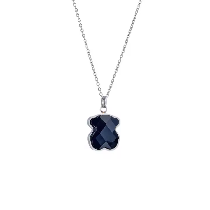 Colgante de Joyería de Plata Esterlina S925/18 Colgante de Piedras Preciosas con Oro Chapado - 1