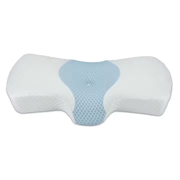 Cuello y hombros se encuentran con contorno ergonómico Espuma viscoelástica Cinturón para dormir Funda de almohada lavable - 1