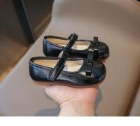 Zapatos de cuero para niñas, calzado de estilo coreano con fondo suave y pajarita, planos versátiles y elegantes, novedad de otoño, 2024 - details 10