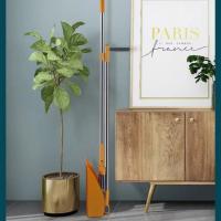 Escoba plegable, recogedor, juego de cepillos para suelo, pelo antiadherente para interiores, escoba de mango largo con recogedor de pie, conjunto combinado, herramienta para el hogar, nuevo - details 5