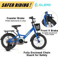 Bicicleta de 12, 14 y 16 pulgadas para niños y niñas de 3 a 8 años con canasta y estabilizadores - details 1
