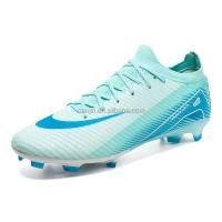 Nuevos zapatos ligeros de punto para niños y niñas, zapatos de fútbol antideslizantes con clavos, zapatos de entrenamiento para deportes al aire libre - details 2