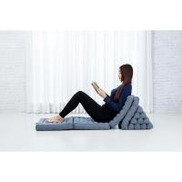 Cómodo Colchón De Suelo con Cojín De Lectura, Futón Japonés, Cama Plegable O Esterilla De Masaje Tailandés, 170 x 53 cm, Azul Claro - details 282