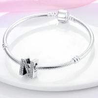 LAZA-abalorio de plata de ley 925 con 26 letras del alfabeto, abalorio de A-Z con nombre, compatible con Pulsera Original, collar, colgante, regalo de joyería - details 80