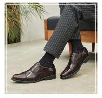 Oxford de negocios de estilo italiano de charol OEM para hombres, cómodos zapatos de boda de otoño con cordones - details 4