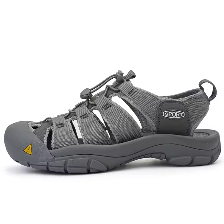 Sandalias de bolsillo con suela ligera para exteriores, de gran tamaño, sandalias de senderismo de verano para mujer, zapatos de playa para hombre - 1