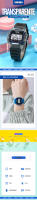 Reloj de pulsera para mujer SKMEI con correa de TPU transparente y diseño de moda resistente a golpes con luz de fondo y cronógrafo digital reloj mujer sin caja material de resina - details 0
