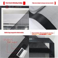 Mosquitera magnética para puerta de balcón, pantalla magnética automática (140x220 cm, blanco) - details 1
