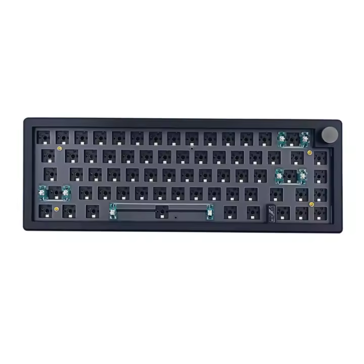 Kit de teclado mecánico GMK67, intercambiable en caliente, 3 modos, Bluetooth, 2,4G, inalámbrico, RGB, estructura de junta retroiluminada, teclado negro - 1