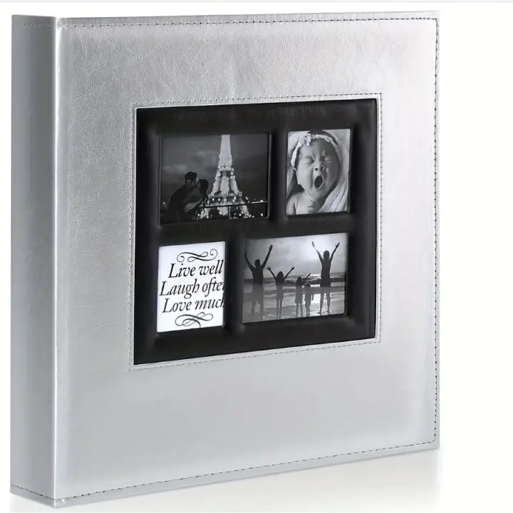 Álbum De Fotos Para 500 Fotos Horizontales Y Verticales De 6 Pulgadas O Más, Con Capacidad Extra Grande Para Bodas - 1