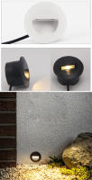 Lámpara de Pared LED de 3W Luz de Escalera Impermeable IP65 Brillo de 300 Lúmenes Material de Metal - details 3