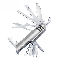 Cuchillo De Mano Multiusos 11 En 1 Con Destornillador Abrazadera De Acero Inoxidable Abrebotellas Sierra Tijeras Herramienta De Emergencia Al Aire Libre - details 5