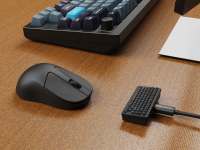 Keychron-ratón óptico inalámbrico M4, dispositivo con cable tipo C, 2,4 GHz y Bluetooth, Sensor 3395 - details 10
