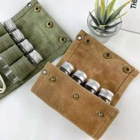 Bolsa de advertencia para botella de condimento portátil, paño encerado para exteriores, pequeña, ligera, impermeable - details 13