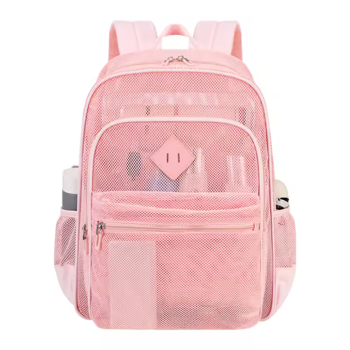 Mochila hueca de malla, gran capacidad, bolsa de almacenamiento transpirable de malla resistente - 1