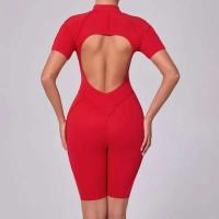 Monos Deportivos de Yoga Fiess Mangas Cortas, Espalda Abierta, Talla Única para Mujeres - details 14