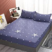 Sábana Elástica Ajustable Cubierta de Colchón Antideslizante y a Prueba de Polvo con Fundas de Almohada Ropa de Cama y Baño - details 0
