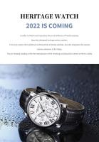 Reloj de Lujo para Hombres de Cuero Genuino Automático, Resistente al Agua, Funcional con Tres Ojos, Estilo Empresario - details 3