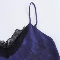 Vestido Elegante de Encaje Primavera para Mujer OUWU Sexy Detalle de Cinturón Fino en U con Cuello en V Vestido Cruzado a la Moda para Damas - details 4