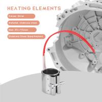 Elementos calefactores de acero inoxidable para máquina de inyección de plástico, calentador de banda de Mica, 35x45mm, 220V, 150W, 2 unidades por lote - details 3