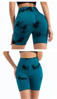 Pantalones cortos de cintura alta para mujer Cinturón elástico, sin costuras, moda en tus piernas, ideal para gimnasio, entrenamiento, correr, verano - details 14