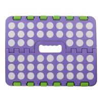 Taburete plegable de plástico para pies, mini taburete plegable de 9 pulgadas con asa, portátil, plegable, pequeño para niños y adultos, uso en la cocina - details 2