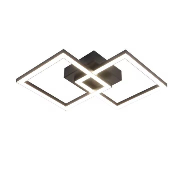CBJKTX Lámpara de techo LED cocina 24W 4000K lámpara de cocina negra lámpara de salón diseño moderno lámpara de pasillo blanco - 1