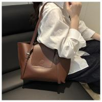 2 unids/set de bolsos de mano versátiles para mujer, bolso de mano de gran capacidad de cuero Pu, bolso de hombro Simple de color sólido - details 19