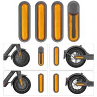 Cubierta decorativa con barras reflectoras para patinete Xiaomi M365 1S Pro Pro2 1S, piezas de carcasa decorativa para rueda delantera y trasera, 4 Uds. - details 3