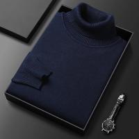 Suéter de cachemira para hombre, jersey de lana de cuello alto, suave y cálido, suéter de punto, Otoño e Invierno - details 4
