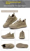 Zapatos de seguridad para hombre, anti-perforación, anti-desgarro, para construcción, trabajo seguro, con placa de acero, aislados, deportivos. - details 17