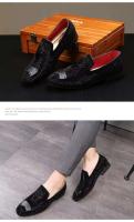 Mochaxin-zapatos de conducción de cuero italiano para hombre, calzado informal, clásico, hecho a mano, de alta calidad, antideslizantes, color negro, novedad de 2022 - details 1