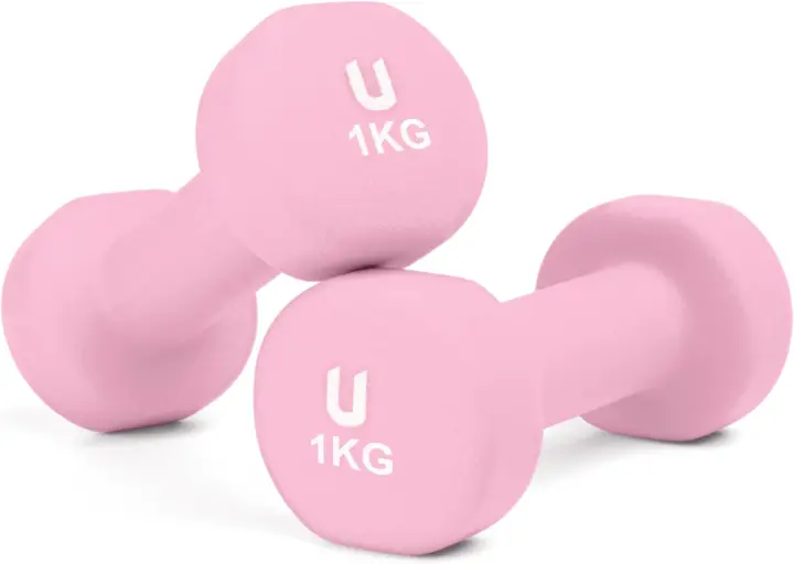 Mancuernas Antideslizantes de Hierro-Neopreno Suaves al Tacto, Diseño Ergonómico, Anti-Rodadura, Gimnasio en Casa, Fitness Para Hombres y Mujeres - 1