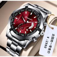 Hombre calendario a prueba de agua brillante reloj no mecánico con esfera grande - details 8