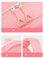 Mochila Escolar para Niñas OKKID Capacidad Grande, Múltiples Bolsillos, Diseño Rosa Lindo - details 11