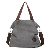 Bolso de mano informal europeo y americano para mujer, bandolera de hombro portátil de lona Simple, bolso cruzado de gran capacidad - details 13