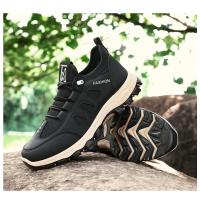 Zapatillas de deporte suaves para hombre, zapatos de senderismo transpirables para caminar al aire libre, calzado de senderismo negro ligero para hombre, zapatos de escalada - details 8