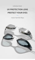 Gafas de natación antivaho profesionales para adultos, gafas de silicona impermeables galvanizadas, protección UV, gafas de natación para hombres - details 9