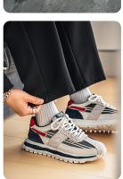 2025 nueva malla de verano zapatos para correr transpirables plataforma aumentando tendencia zapatos de los hombres zapatos de papá zapatos casuales. - details 14