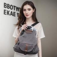 Mochila de lona para mujer, versátil y bolso de hombro a la moda, mochila cruzada multifuncional de estilo Retro para mujer - details 7