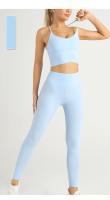 ZHUMU GYM Conjunto de Yoga Traje Deportivo para Mujer Conjunto de Fitness con Sujetador Deportivo y Leggings - details 13