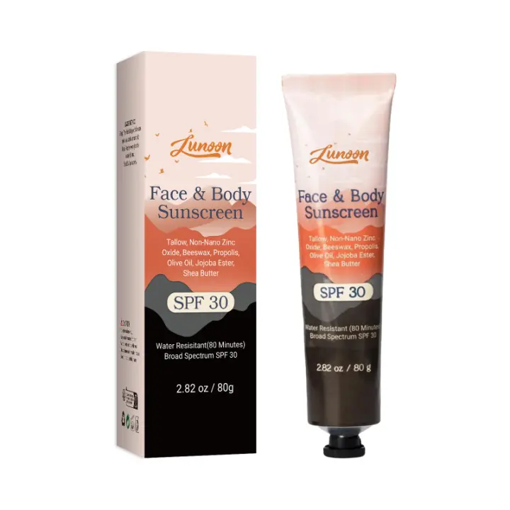 Protector Solar de Minerales SPF50/30+ Lote Solar Resistente al Agua para Cara y Cuerpo - 1