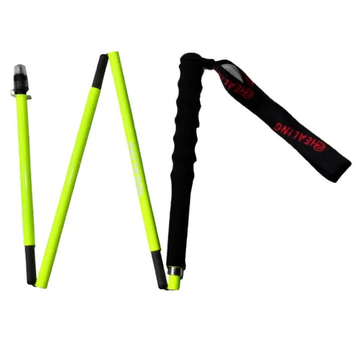 Bastones de Trekking Plegables Extensibles, Longitud Regulable, Sistema de Cierre Rápido, Correa Ajustable para Senderismo - 1