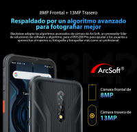 Blackview BV5200 Pro Teléfono Robusto Android12 con Pantalla Táctil de 6.08", Procesador Octa Core, Batería de 5180mAh, Reconocimiento Facial, Conector USB Tipo-C, Almacenamiento de 4GB 64GB - details 2