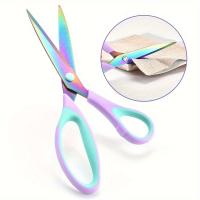 Set de Tijeras de Titanio Afiladas 3pcs Mango de Goma Suave Ideal para Oficina, Costura, Artes, Escuela, Hogar Mejoras del Hogar - details 1