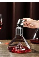 Cascada europea de Iceberg, nueva botella de vidrio transparente creativa sin plomo, botella de vino rápida - details 7