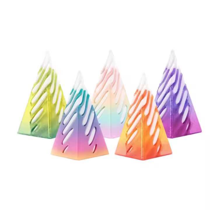 Regalos Impreso en 3D Decoración 3D Juguete Efecto de ilusión Fidget Característica Mini Vortex Toy Mini Tamaño Espiral Cono Juguete Escritorio de Oficina - 1