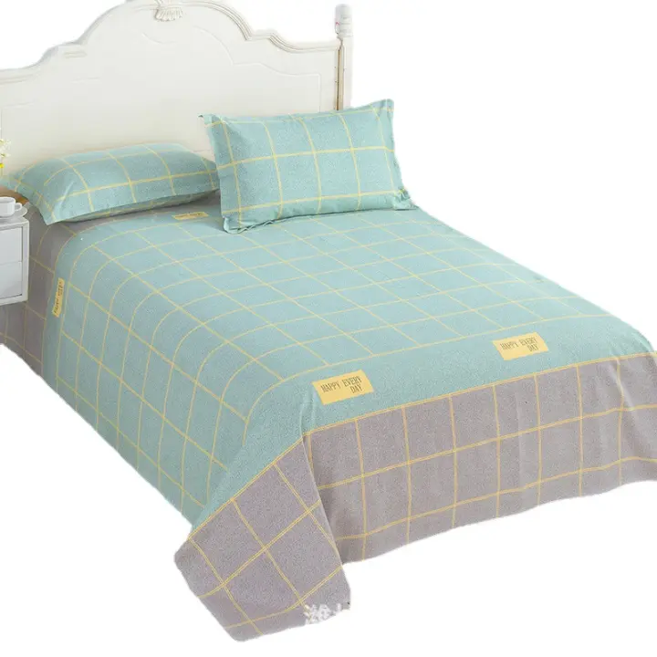 Sábanas esmeriladas gruesas para dormitorio de estudiantes, sábanas de cama esmeriladas, sábanas de edredón de una pieza - 1