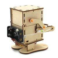 Robot que come monedas, modelo de madera DIY, enseñanza, aprendizaje, Stem, Kit de proyecto para niños, experimento de ciencia - details 4