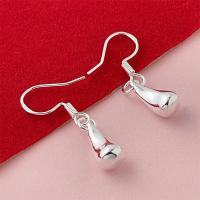 Pendientes ondulados chapados en plata, joyería de moda femenina, estilo minimalista, regalo de Navidad. - details 4